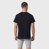 Black Polartec® Delta Training Tee worn by model, back view