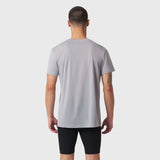 Polartec® Delta Training Tee in slate grey, back view on model