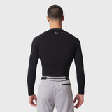 LYCRA® ADAPTIV Baselayer Longsleeve in black, back view on model