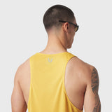 Polartec® Delta Singlet in amber yellow, rear view on model
