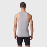 Polartec® Delta Singlet in slate grey, back view on model