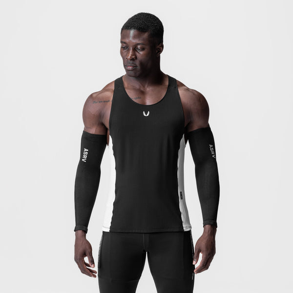 0949. Laser-Vent™ Singlet Tank - Black/White