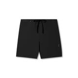 flatlay Revolutional Board Short in black, front view