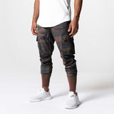 Tetra-Lite® Cargo High Rib Jogger in rust camo, worn by model, front view