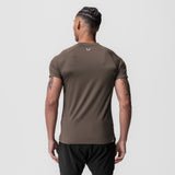 AeroSilver® Fitted Tee in deep taupe, back view on model