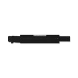 Flatlay of Expandable Belt Pack in black, top view on white background