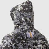 Tech-Terry Training Hoodie in Pixel Camo Blade worn by model, back view