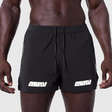 ASRV Aerotex 3" Distance Short in black, worn by model, front view