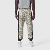 Tech-Terry Mesh Panel Sweats in digital camo, back view on model