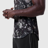 AeroSilver Established Tee in Pixel Camo Blade worn by model, front view