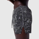 Aerotex 3" Distance Short in Pixel Camo Blade worn by model, side view