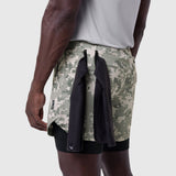 Tetra-Lite 5" Liner Short in Digital Camo Wings/Black, modeled from side angle