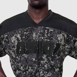Ion-Mesh™ Crop Jersey in Pixel Camo worn by model, front view
