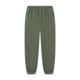 flatlay Tech Essential Sweats joggers in faded olive, front view