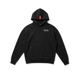 Flatlay Tech-Terry™ Zip Hoodie in black with eagle design, front view