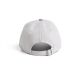 flatlay New Era 9Twenty strapback hat in stone grey, back view