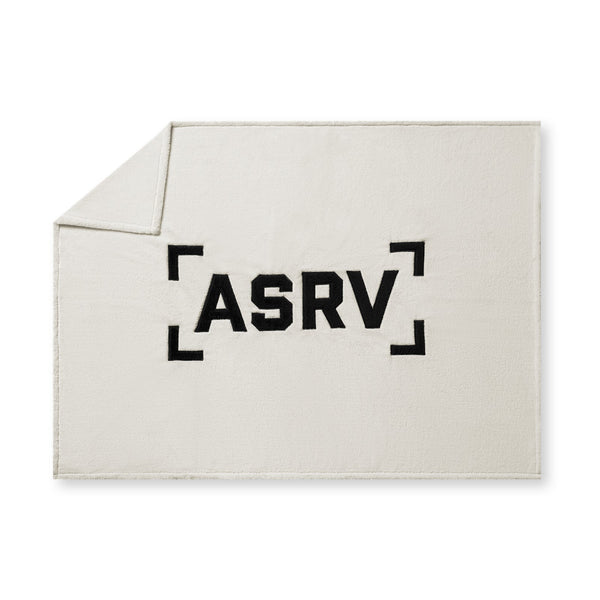 0888. Sherpa Recovery Blanket - Ivory Cream/Black