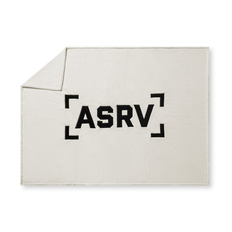 0888. Sherpa Recovery Blanket - Ivory Cream/Black
