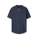 flatlay Laser-Vent Established Tee in navy, front view