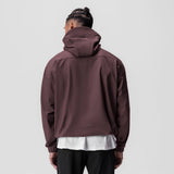 Weather-Ready Anorak Jacket in nightshade worn by model, back view
