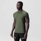 3D-Lite® 2.0 Lycra® Fitted Tee in olive green, worn by model facing forward
