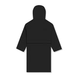 flatlay ASRV x Walden Heavyweight Robe in black, back view