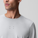 AeroSilver® Training Long Sleeve in Slate Grey worn by model, front view