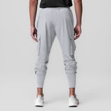 Tetra-Lite Ice Cargo High Rib Jogger in slate grey, back view on model