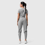 Tetra-Lite Cargo High Rib Jogger in slate grey, worn by model shown from behind