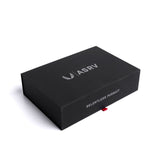 ASRV Premium Gift Box Small in black with Relentless Pursuit branding, top view