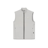flatlay Aerotex PrimaLoft Run Vest in slate grey, front view