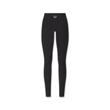 flatlay W002 LYCRA® ADAPTIV Legging in black, front view