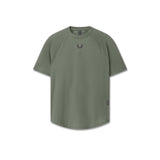Flatlay of Laser-Vent Established Tee in sage, front view