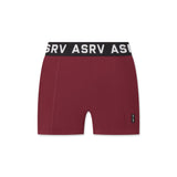 flatlay LYCRA® Ribbed Short in crimson, front view