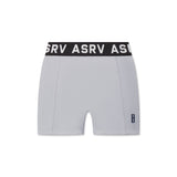 flatlay ASRV LYCRA® Ribbed Short in slate grey, front view