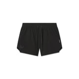 flatlay Tetra-Lite Linerless Short in black, front view