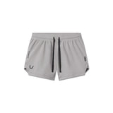 Flatlay of Tetra-Lite Linerless Short in slate grey, front view