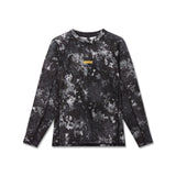 Flatlay of W052 Polartec® Delta Longsleeve in black pixel camo, front view