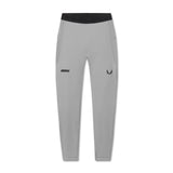 flatlay Lycra® Ribbed Running Tight in slate grey, front view