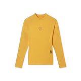 LYCRA® ADAPTIV baselayer longsleeve in amber, front view on dress form