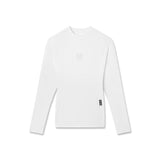 flatlay LYCRA® ADAPTIV Baselayer Longsleeve in white, front view