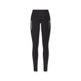 flatlay W072 LYCRA® ADAPTIV 4 Pocket Legging in black, front view