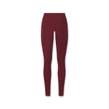 flatlay W072 LYCRA® ADAPTIV 4 Pocket Legging in crimson, front view