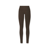 flatlay LYCRA® ADAPTIV 4 Pocket Legging in Dark Earth, front view