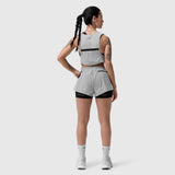 1080 Run Pack in Slate Grey, back view on model