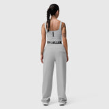 W036 Ripstop Relaxed Track Pant in slate grey, rear view on model