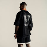 0772. SilverPlus™ Mesh Oversized Jersey  - Black