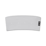 flatlay Ice-Skin Performance Headband in slate grey, front view showing ASRV branding