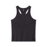 Flatlay Aerotex Perforated Run Tank in black, front view