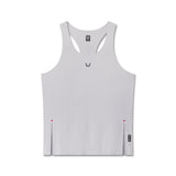 Flatlay Aerotex™ Perforated Run Tank in Slate Grey, front view